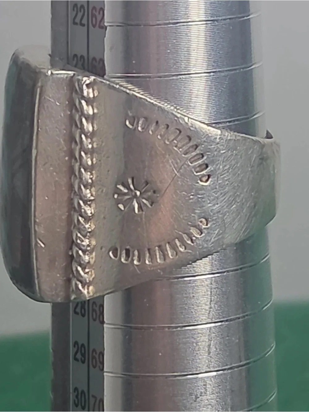 Sterling Inlay Turquoise Accent Ring